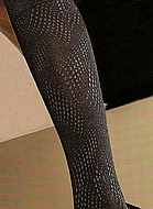Knee high socks with snake print
